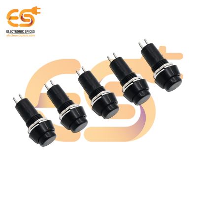 SPST On and Off self lock momentary push button black color pack of 5pcs