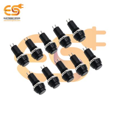 SPST On and Off self lock momentary push button black color pack of 10pcs