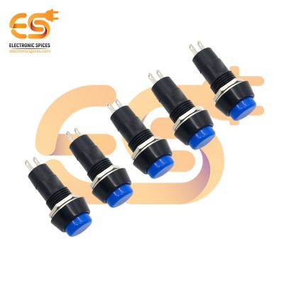 SPST On and Off self lock momentary push button Blue color  pack of 5pcs