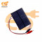 99mm x 69mm 6V 180mAh rectangle shape polycrystalline mini epoxy solar panels with alligator clips pack of 50pcs