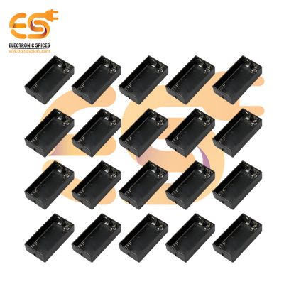 AA 1.5V 2 Cell battery holder plastic case through hole PCB mount pack of 100 (2 x 1.5V = 3Volt)