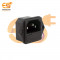 C14 10A 250V panel mount 3 pin male inlet module power supply socket with fuse slot pack of 1pcs