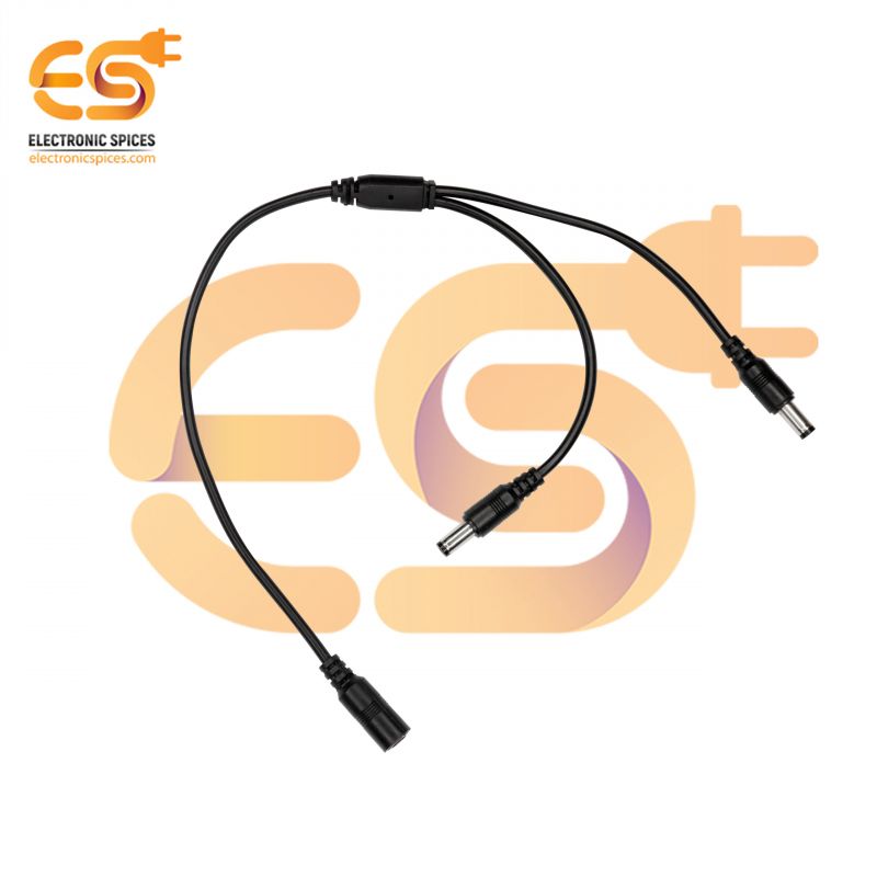 3.5mm Female to two 3.5mm male Y or dual splitter interface cable connector