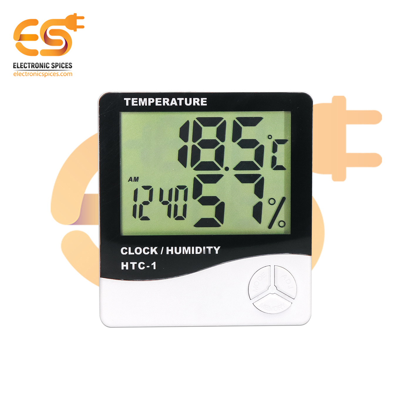 DiscountSeller Digital LCD Display Temperature Thermometer Humidity Hygrometer Meter with Clock Calendar Alarm 