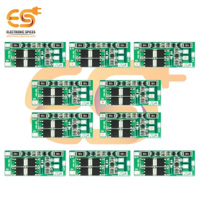 2S 20A 8.4V 18650 Li-ion Lithium battery protection and charger BMS modules pack of 10pcs