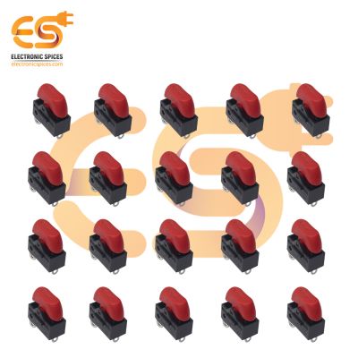 XW-603 6A 250V AC 3pins SPCO red color plastic rocker switches pack of 10pcs