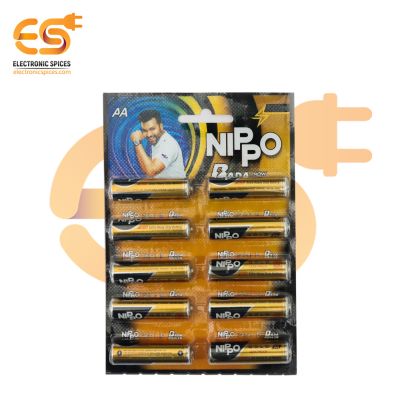 AA 1.5V Non rechargeable cylindrical Gold Extra heavy duty battery cell pack of 10 cells