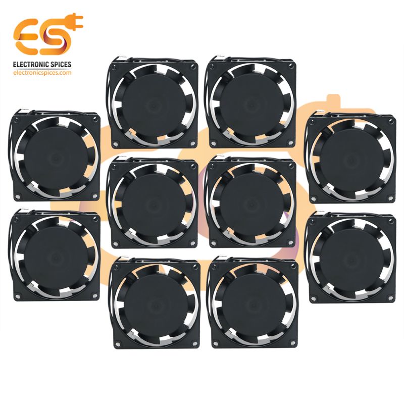 Small 8025 3 inch (80x80x25mm) Brushless 240V AC 18W exhaust cooling fans pack of 50pcs