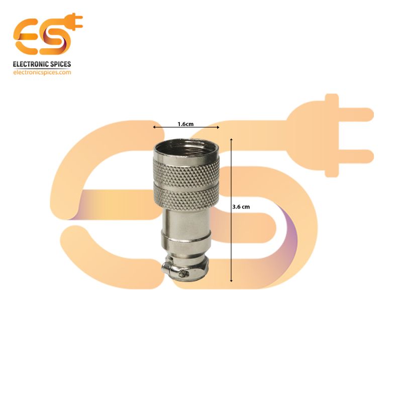 GX16 Male 3 pin 5A Butt joint aviation connector pack of 1pcs