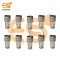 GX16 Male 3 pin 5A Butt joint aviation connector pack of 5pcs