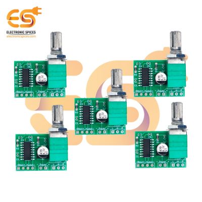 PAM8403 - GF1002 3W+3W Dual channel audio amplifier boards with switch potentiometer pack of 10pcs