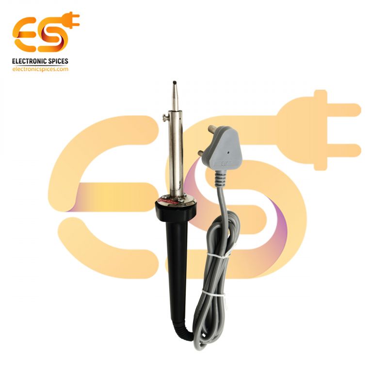 5 in 1 combo of 60 watt soldering iron, Desoldering wik, Soldering wire, Cutter and Iron stand