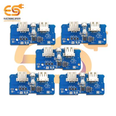 JX-887Y Dual micro USB 3.7V to 5V 2A Power Bank charger modules pack of 10pcs