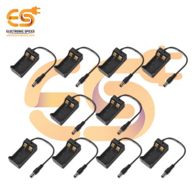 9V Battery Holder Plastic Case with 3.5mm Jack Pack of 100 (1 x 9V = 9 Volt)