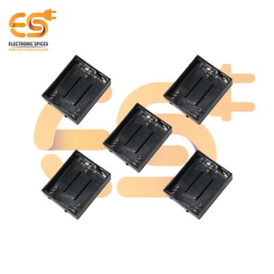 AA 1.5V 3 Cell battery holder plastic case through hole PCB mount pack of 10 (3 x 1.5V = 3Volt)