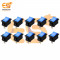 KCD1-101 6A 250V AC 2 pin SPST Blue color mini plastic rocker switches pack of 10pcs