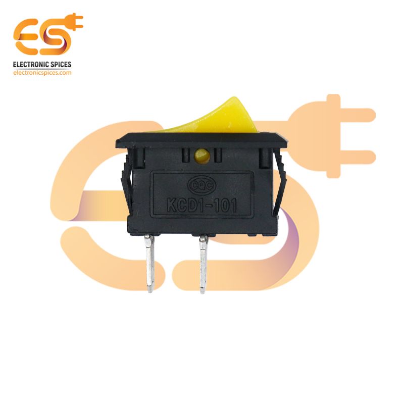 Buy KCD 001 6A 250V AC 2 pin SPST mini plastic rocker switch