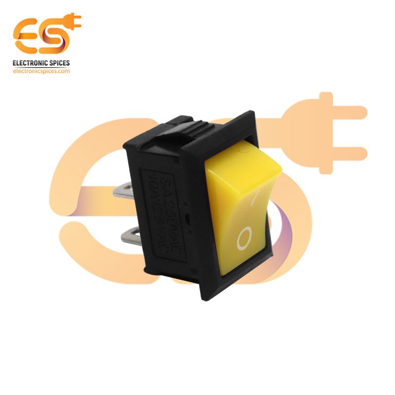 Buy KCD 001 6A 250V AC 2 pin SPST mini plastic rocker switch