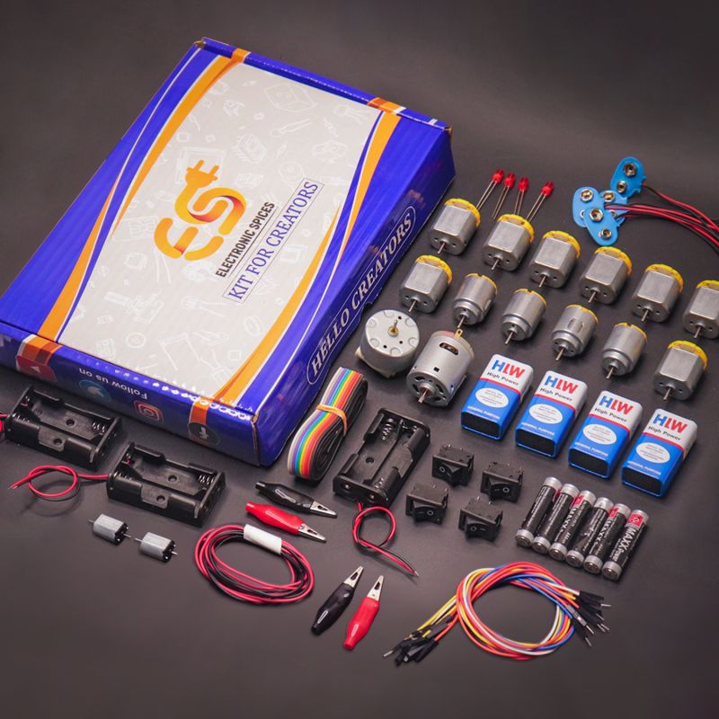 48 in One 4 Type of Motor and 2 type of Battery with clip starter kit box set
