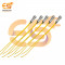 220V 6mm Yellow LED Indicator light Metal Pilot Dash Lights Waterproof and Dustproof pack of 10pcs