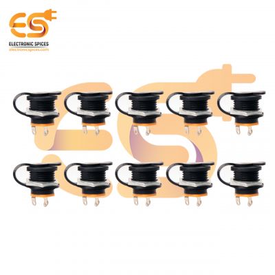 DC-099 5.5mm x 2.1mm Female jacks 3 pin PCB Panel mount DC power connectors with covers pack of 20pcs