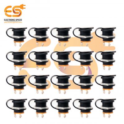 DC-099 5.5mm x 2.1mm Female jacks 3 pins PCB Panel mount DC power connectors with covers pack of 500pcs
