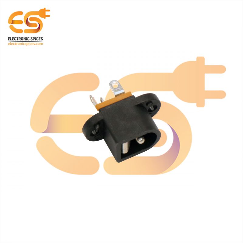 DC-016 5.5mm x 2.1mm Female jack Vertical 3 pin fixing hole power socket connectors pack of 50pcs