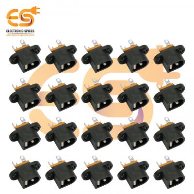 DC-016 5.5mm x 2.1mm Female jack Vertical 3 pin fixing hole power sockets connectors pack of 500pcs
