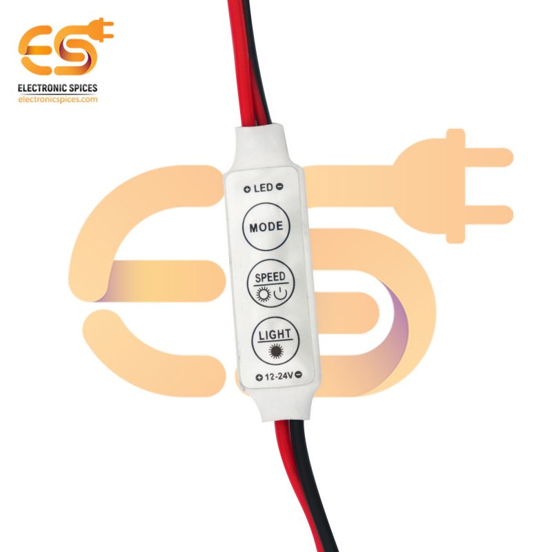 3 Keys LED Mini RGB amplifier controller for Single 5050 3528 RGB LED light  strips