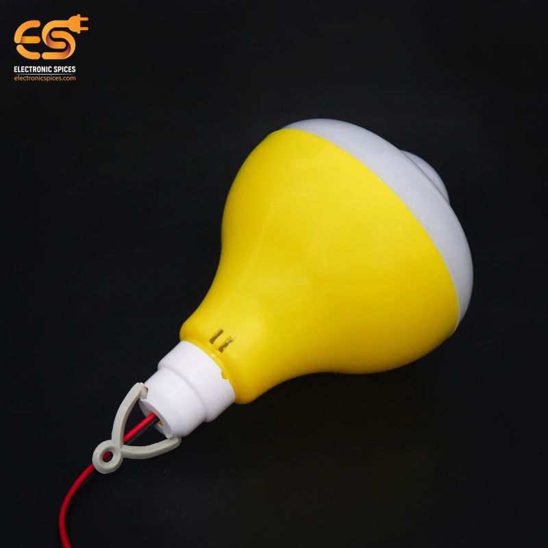 12V 9 watt DC Crystal white solar SMD lamp Yellow color with Alligator clips