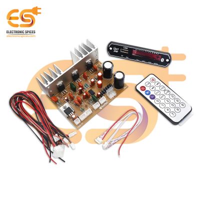 Combo of 100 watt TDA2030 based 2.1 home theater audio amplifier board with bluetooth module and remote