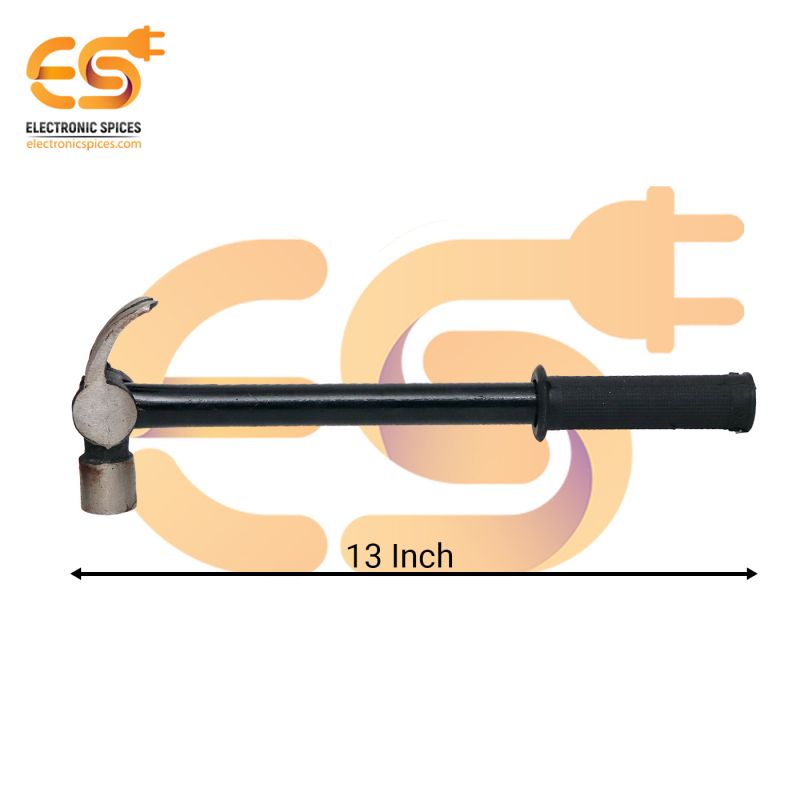 13 inch 1 Lb Tubular steel handle curved claw hammer