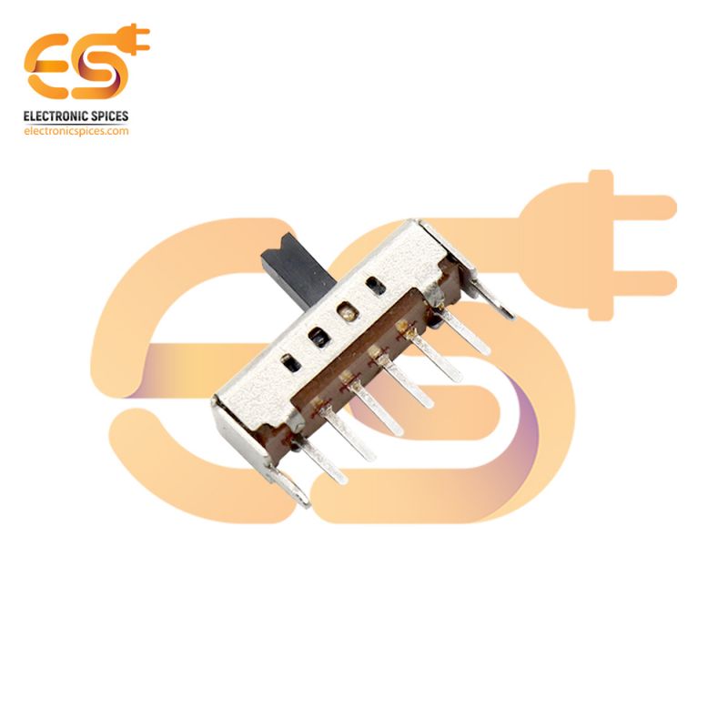 SS14D01 0.3A 30V SP4T 6 pin metal body panel mount plastic handle slide switches pack of 20pcs