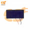 80mm x 40mm 6V 60mAh Rectangle shape polycrystalline mini epoxy solar panels with wire attach pack of 1pcs