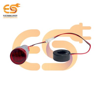 50V to 500V 0-100A AC flush panel mount Digital voltage and ampere meter LED Indicator light with Universal current detector