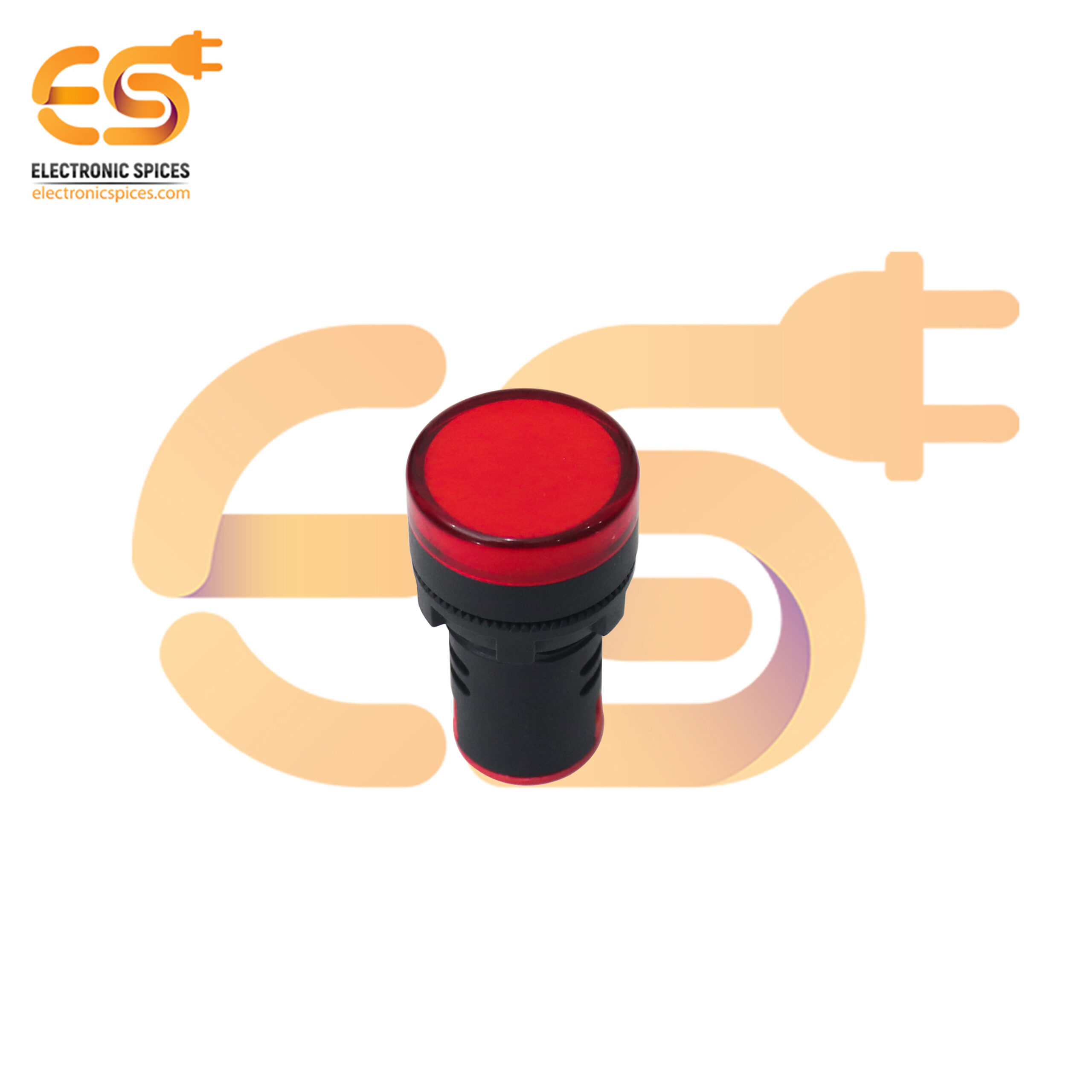 220V 20mA AC flush panel mount LED Indicator light Red color