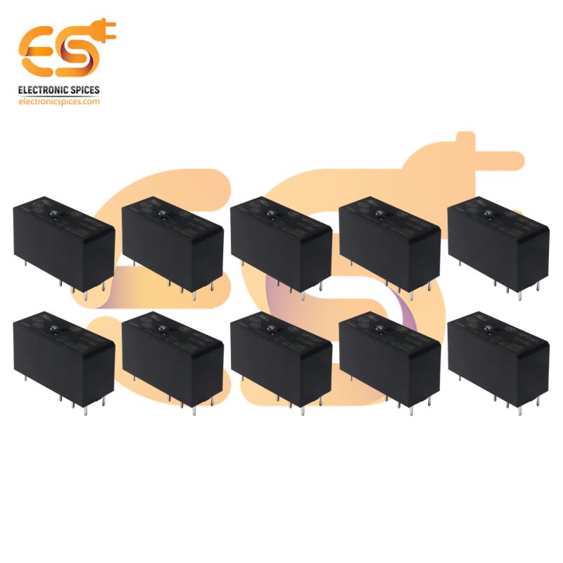12V DC 250V AC 16A 6 Terminal NO HF115F-I/012-1HS3A Switching current PCB panel mounts power relay pack of 10pcs