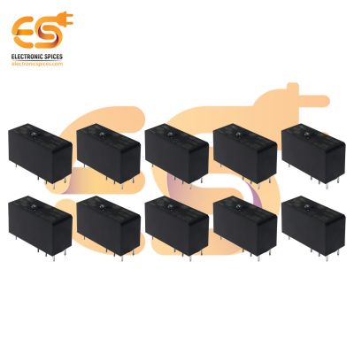 12V DC 250V AC 16A 6 Terminal NO HF115F-I/012-1HS3A Switching current PCB panel mounts power relay pack of 10pcs