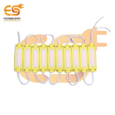 12V 2W Bright yellow color waterproof LED module pack of 10pcs