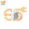 3 pin Multi plug travel adapter 6A Three pin AC socket white color polycarbonate plug socket