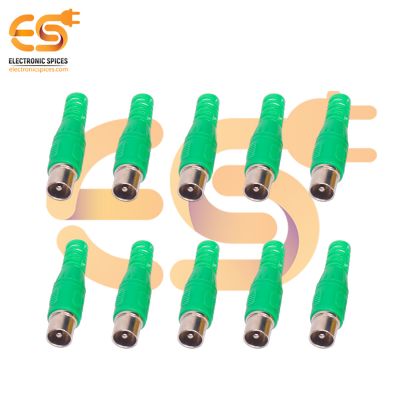 Green color RCA Male plug solder audio connectors pack of 50pcs