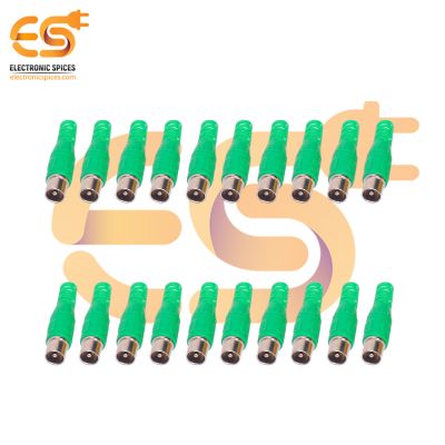 Green color RCA Male plugs solder audio connectors pack of 100pcs