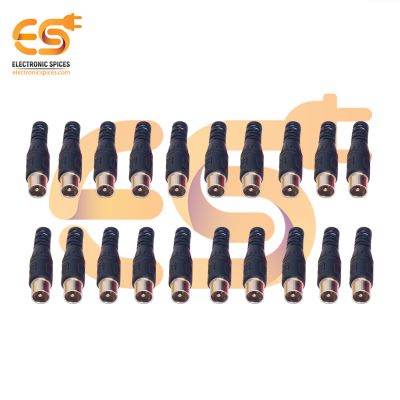 Black color RF Male plugs solder audio connectors pack of 100pcs