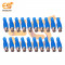 Blue color RCA Male plugs solder audio connectors pack of 100pcs
