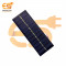110mm x 40mm 6V 70mAh rectangle shape polycrystalline mini epoxy solar panel pack of 1pcs