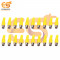 Yellow color RCA Male plugs solder audio connectors pack of 100pcs