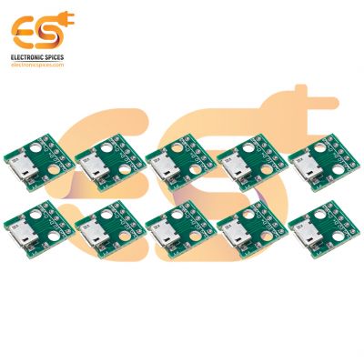 Micro USB B type Mike Patch straight plug adapter plate welding head breakout boards pack of 50pcs