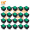KCD4 16A 250V AC Green color 4 pin DPDT heavy duty plastic rocker switch with indicators pack of 50pcs