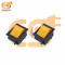 KCD4 16A 250V AC Yellow color 4 pin DPDT heavy duty plastic rocker switch with indicator pack of 2pcs
