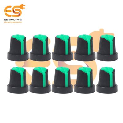 Green color Potentiometer knob Rotary switch caps pack of 20pcs